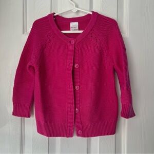 Hanna Andersson Bright Pink Kids Cardigan